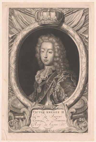 Kung av Sardinien Viktor Amadeus I av Artist Unknown