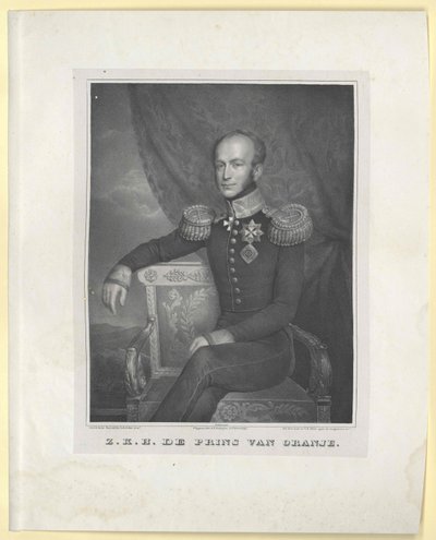 Kung av Nederländerna William II av Artist Unknown