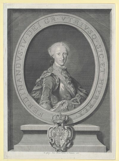 Kung av de två Sicilierna Ferdinand I av Artist Unknown
