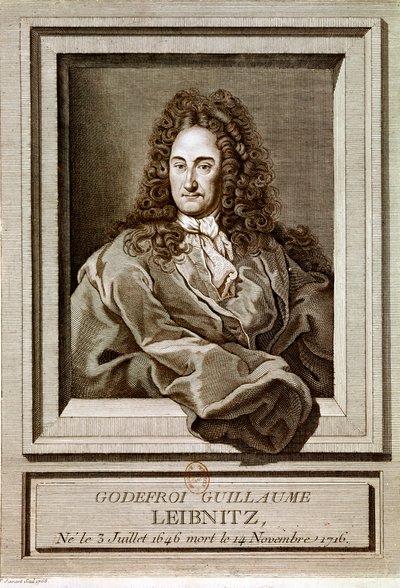 LEIBNITZ Gottfried Wilhelm von: Porträtt (etsning) av Artist Unknown