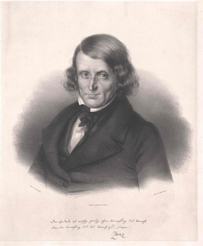 Leopold Zunz (tryck) av Artist Unknown