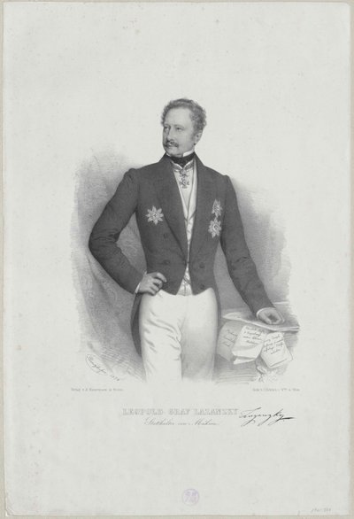 Leopold greve Lazansky av Artist Unknown