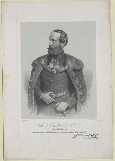 Leopold greve Nadasdy-Nadasd-Fogaras av Artist Unknown