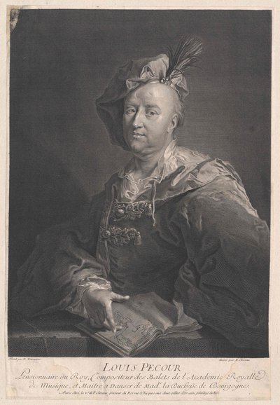 Louis Pecour av Artist Unknown