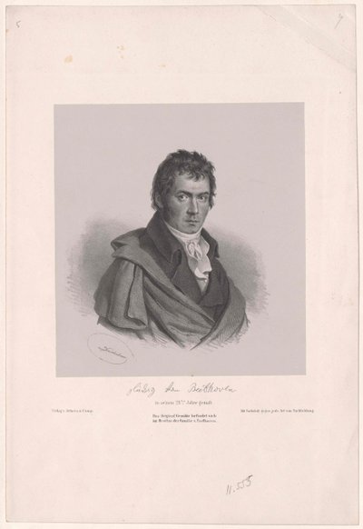 Ludwig van Beethoven av Artist Unknown