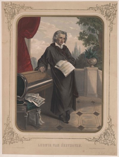 Ludwig van Beethoven av Artist Unknown