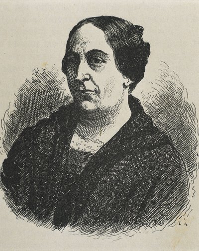 MARIN DEL SOLAR, Mercedes (1804-1866). Författare från Chile. Gravyr. av Artist Unknown