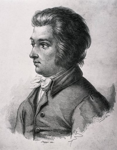 MOZART, Wolfgang Amadeus (1756-1791). Österrikisk kompositör av klassisk musik. av Artist Unknown