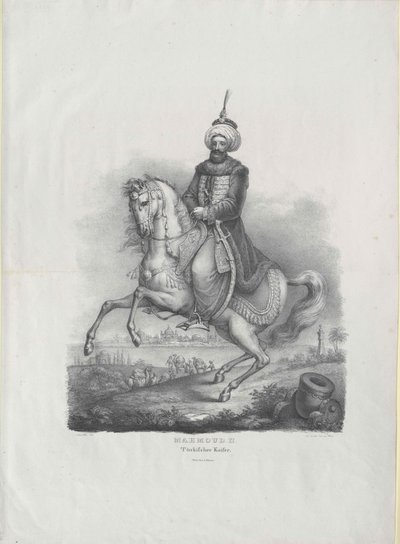 Machmud II sultan av Turkiet, av Artist Unknown