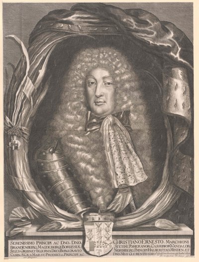 Markgreven av Brandenburg-Bayreuth Christian Ernst (tryck) av Artist Unknown