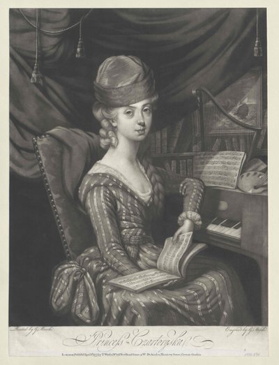 Maria Anna prinsessa Czartoryska av Artist Unknown