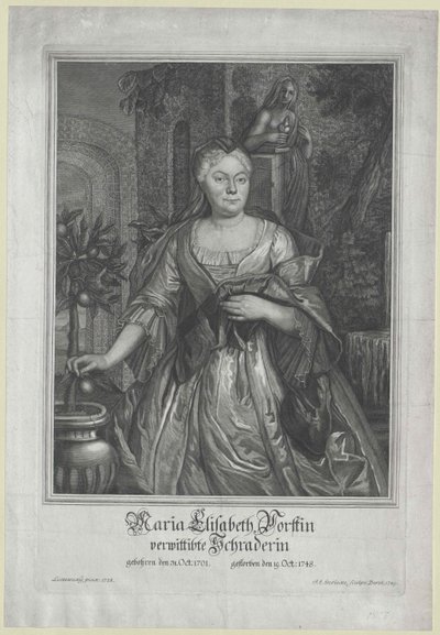 Maria Elisabeth Vorst av Artist Unknown