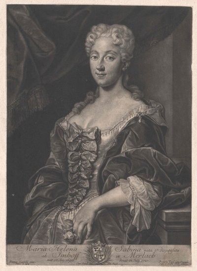 Maria Helen Sabina von Imhoff av Artist Unknown