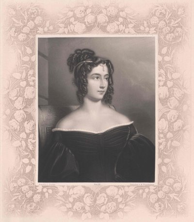 Marianna grevinnan Bacinetti von Sciafenberg (tryck) av Artist Unknown