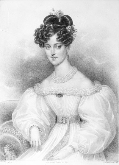 Marie Charlotte baronessa av +1841 Kerpen av Artist Unknown
