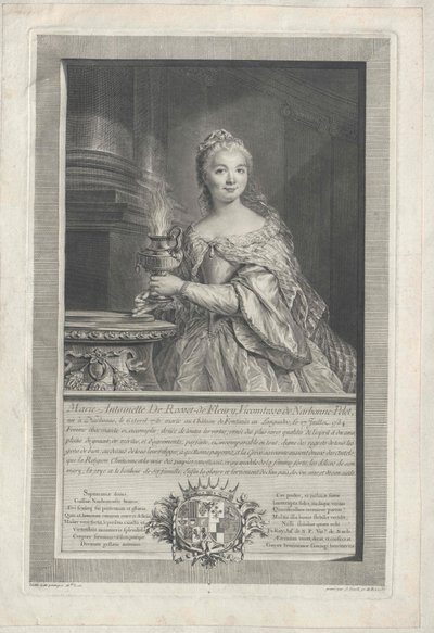 Marie Diane Antoinette de Rosset de Rocozel de Fleury av Artist Unknown