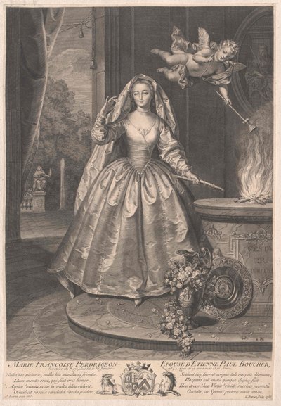 Marie Francoise Perdrigeon av Artist Unknown