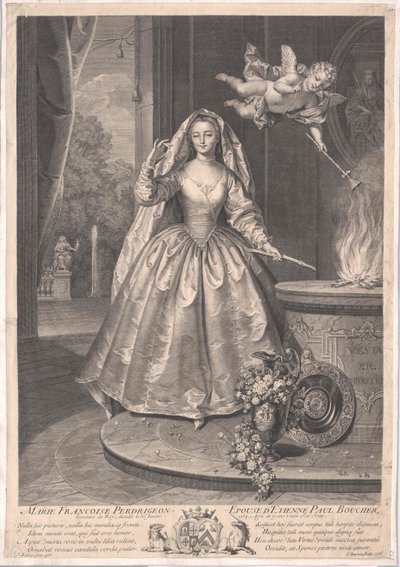 Marie Francoise Perdrigeon av Artist Unknown