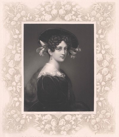Maximiliane Borzaga (tryck) av Artist Unknown