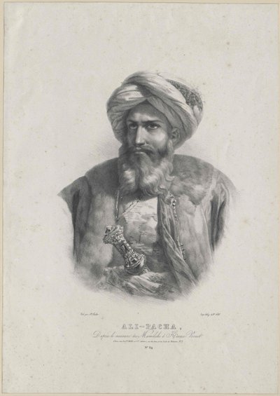 Mehemed Ali bashaw (tryck) av Artist Unknown