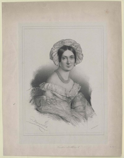 Melanie grevinna Zichy-Ferraris av Artist Unknown