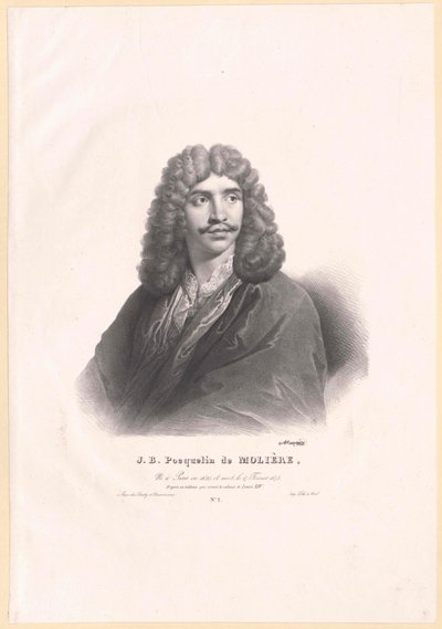 Moliere (tryck) av Artist Unknown