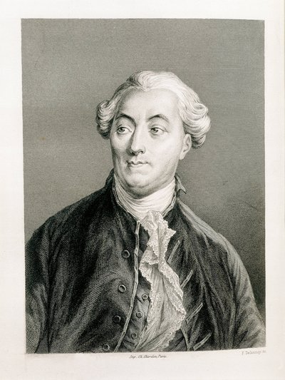 NECKER, Jacques (1732-1804). Schweizisk finansman och statsman i Frankrikes tjänst. Gravyr (1883). Litografi. SPANIEN. KATALONIEN. Biblioteket i Barcelona. Biblioteca de Catalunya (Kataloniens nationalbibliotek) av Artist Unknown