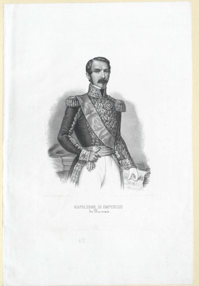 Napoleon III Frankrikes kejsare, av Artist Unknown
