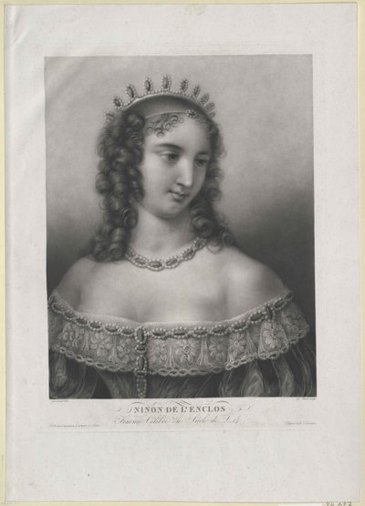 Ninon de Lenclos av Artist Unknown