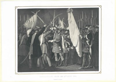 Av Konstitutionsceremonin den 15 mars 1848 av Artist Unknown