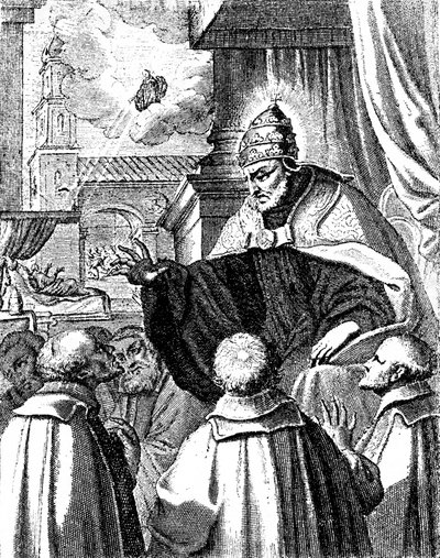 Påvliga delegater vid Michael I:s hov i Konstantinopel, Schismen 1054 (gravyr) av Artist Unknown