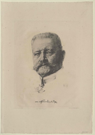 Paul von Beneckendorff Hindenburg av Artist Unknown