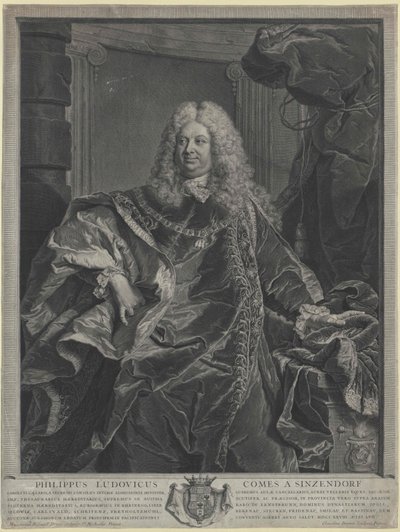 Philipp Ludwig greve Sinzendorf av Artist Unknown