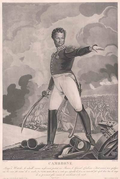Pierre Jacques Etienne Vicomte Cambronne av Artist Unknown