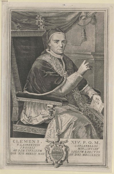 Påven Clemens XIV av Artist Unknown