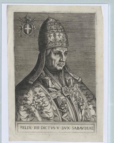 Påve Felix IV (tryck) av Artist Unknown