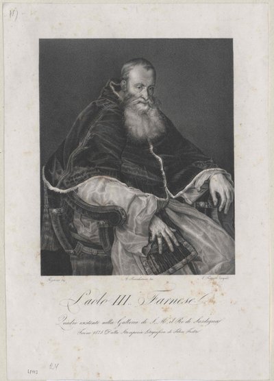 Påven Paulus III av Artist Unknown