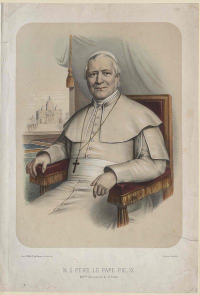 Påve Pius IX av Artist Unknown