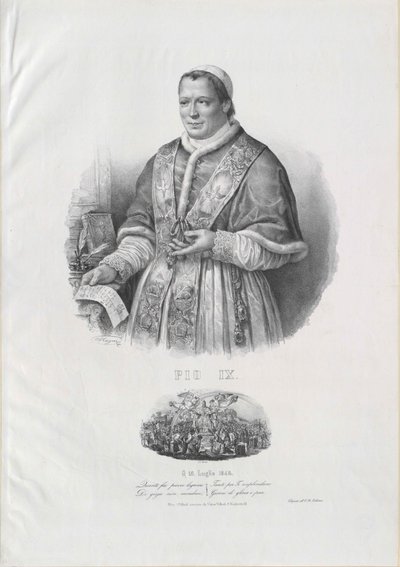 Påve Pius IX av Artist Unknown