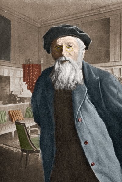 Porträtt av Auguste Rodin Fransk skulptör. av Artist Unknown