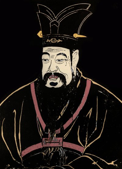 Porträtt av Konfucius av Artist Unknown
