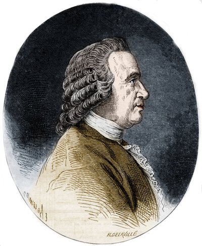 Porträtt av Louis Jean Marie Daubenton, dit Daubenton, fransk naturforskare. av Artist Unknown