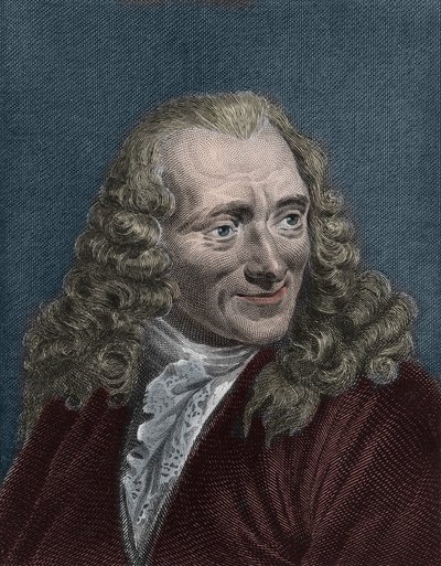 Porträtt av Voltaire av Artist Unknown