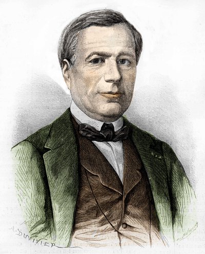 Porträtt av Xavier MARMIER Författare, poet, resenär, översättare av nordisk litteratur. av Artist Unknown