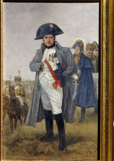 Porträtt av kejsar Napoleon Bonaparte (olja på duk) av Artist Unknown