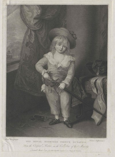 Prins av England Oktavius av Artist Unknown