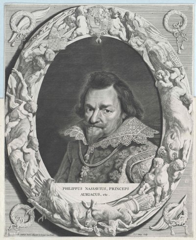 Prins av Oranien Philipp Wilhelm (tryck) av Artist Unknown