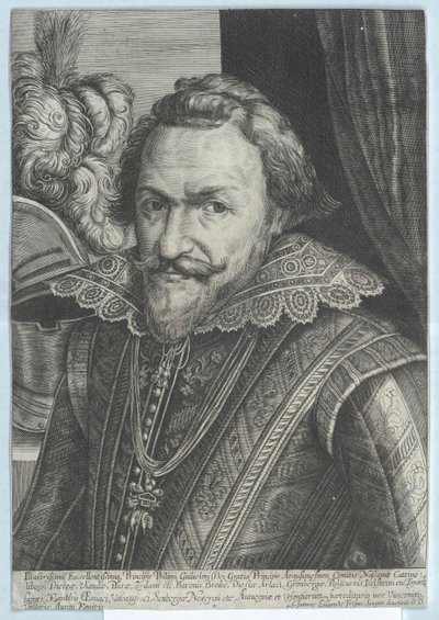 Prins av Oranien Philipp Wilhelm (tryck) av Artist Unknown