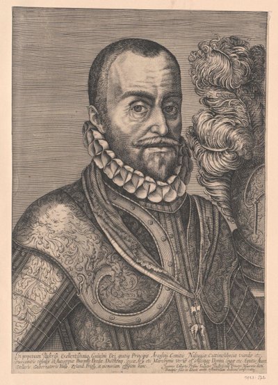 Prins av Oranien William I (tryck) av Artist Unknown