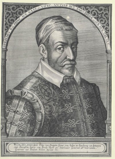 Prins av Oranien William I (tryck) av Artist Unknown